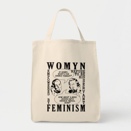 Sacs d'Humour féministe rétro (Devant)