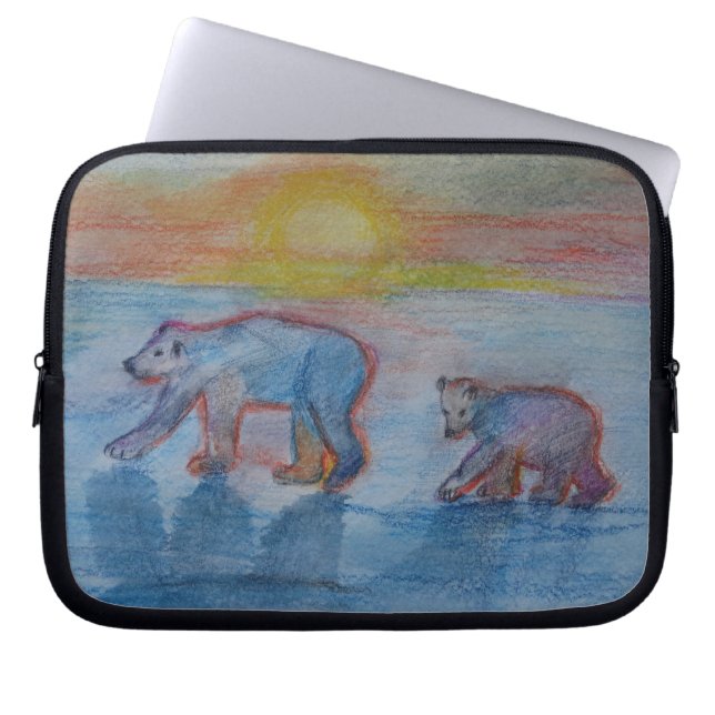 Sacs électroniques de dessin d'ours polaires (Devant)