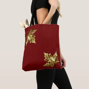Sacs en feuille d'érable or Sacs fourre-tout Canad