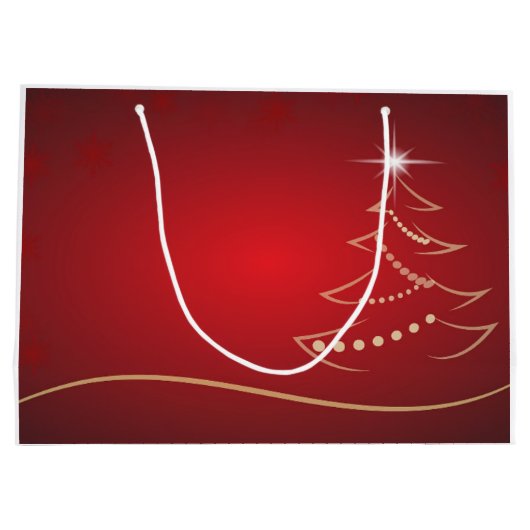 Sacs en or rouge Noël (Dos)