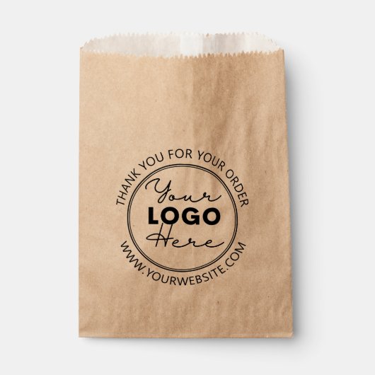 Sacs en papier Brown pour petits Kraft avec logo p (Devant)