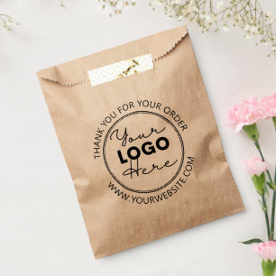 Sacs en papier Brown pour petits Kraft avec logo p