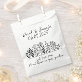 Sacs en papier de graines de mariage du jardin flo (Coupé)