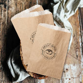 Sacs en papier du logo du timbre