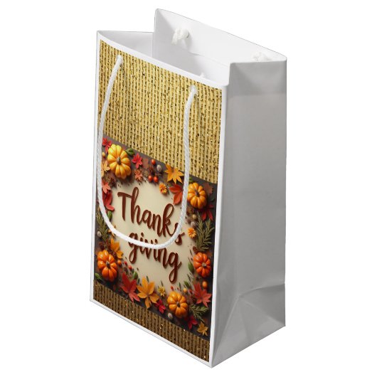 Sacs en papier pour Thanksgiving (Dos Angle)