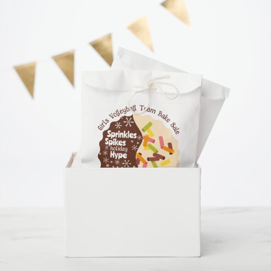 Sacs en papier pour vente de pâtisseries de Noël m (Fête)