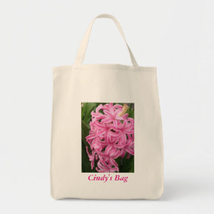 Sacs en toile de Fleurs de Hyacinthes rose personn