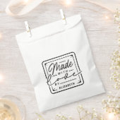 Sacs étiquette modernes faits avec amour (Coupé)