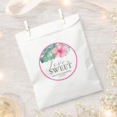 Sacs Faveur Mariage Tropical Pink Flower (Coupé)