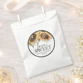 Sacs favoris de mariage Aquarelle Tournesols (Coupé)