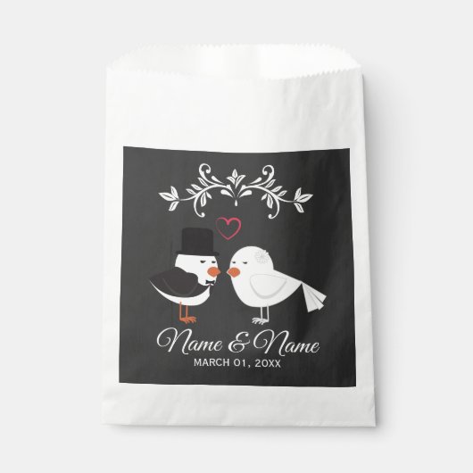 Sacs favoris pour mariage personnalisé (Devant)