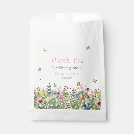 Sacs Fleurs de mariage Favor (Devant)