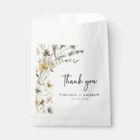 Sacs Fleurs de mariage Favor (Devant)
