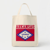 Sacs fourre-tout à drapeau d'état de l'Arkansas (Devant)