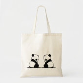 Sacs fourre-tout Couple Panda Cute Design (Devant)