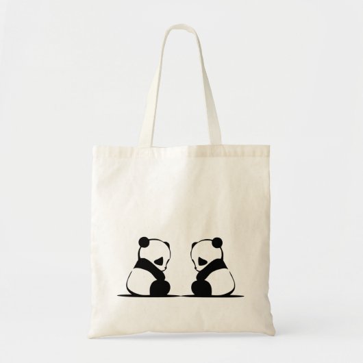 Sacs fourre-tout Couple Panda Cute Design (Devant)