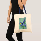 Sacs fourre-tout d'art violet Iris Fleurs (Devant (produit))