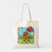 Sacs fourre-tout de fête d'anniversaire de l'ours (Dos)