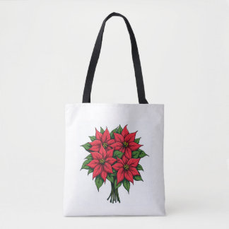 Sacs fourre-tout de fleurs de Poinsettia