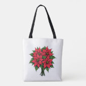 Sacs fourre-tout de fleurs de Poinsettia (Dos)