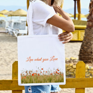 Sacs fourre-tout de monogramme de fleurs orange