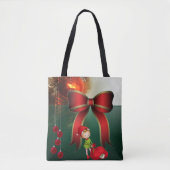 Sacs fourre-tout de Noël pour femmes, Elfe (Devant)