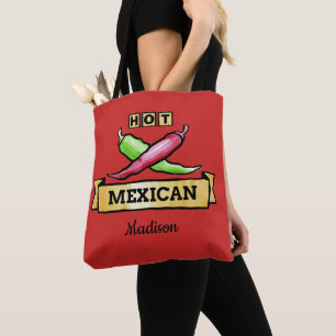 Sacs fourre-tout de noms personnalisés mexicains c