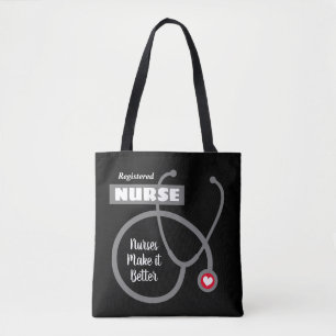 sacs fourre-tout de soins infirmiers noirs pour le