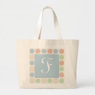 Sacs fourre-tout décorés d'un monogramme