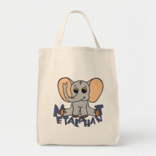 Sacs fourre-tout d'éléphant métalphanumérique