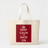 Sacs fourre-tout 'Keep Calm and Shop On' (Devant)