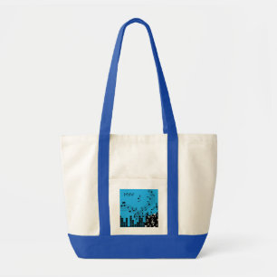 Sacs fourre-tout monogrammes personnalisés d'illus