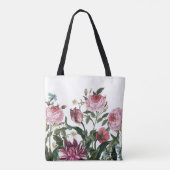 Sacs fourre-tout personnalisés - Modèle floral (Dos)