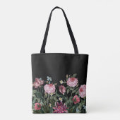 Sacs fourre-tout personnalisés - Modèle floral (Dos)