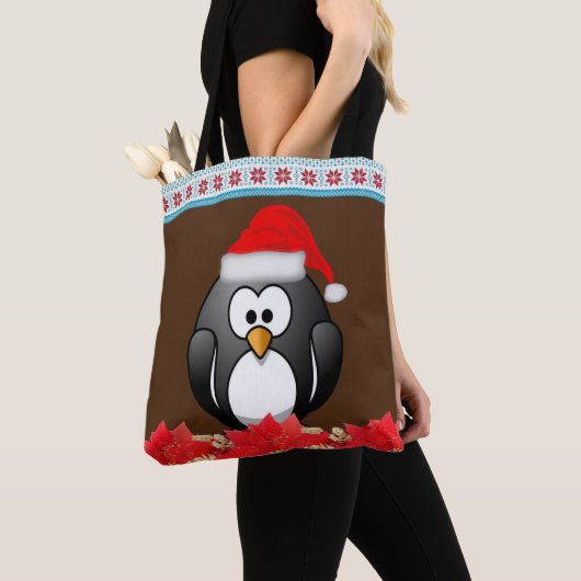 Sacs fourre-tout pour femmes de Noël, Penguin (De près)