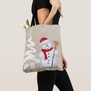 Sacs fourre-tout pour femmes de Noël, Snowman