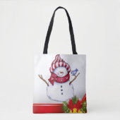 Sacs fourre-tout pour femmes de Noël, Snowman (Devant)