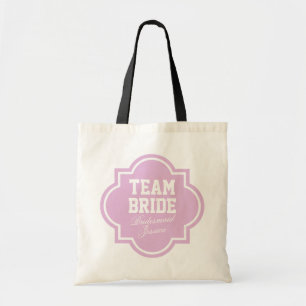 Sacs fourre-tout Team Bride rose pour cortège de m