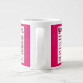 Sacs Lug Prescription Vin et Mug de café rose chau (Dos)