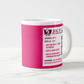 Sacs Lug Prescription Vin et Mug de café rose chau (Devant droit)