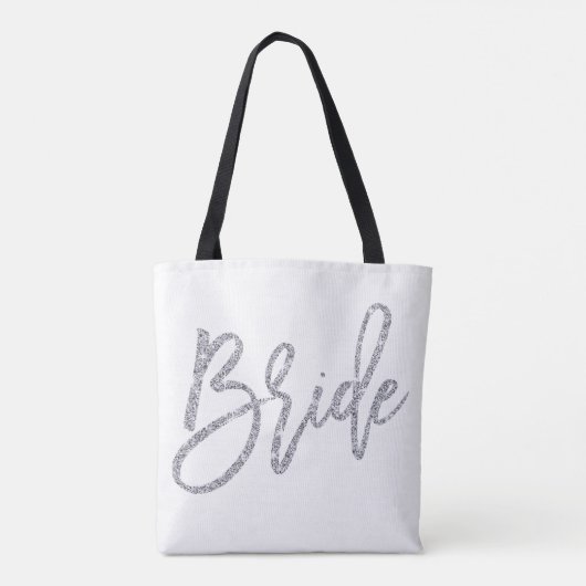 Sacs Mariage Argent Et Brides Blanches (Dos)