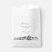 Sacs Mariage Atlanta Skyline Merci Favoriser (Devant)