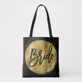 Sacs Mariage Black Bride Faux Gold Foil (Devant)