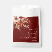 Sacs Mariage Floral Fleur Brun Bordeaux Rouille (Devant)
