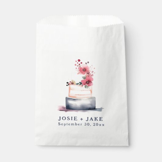 Sacs mariage Pastel pour gâteau (Devant)