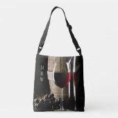Sacs monogrammes personnalisés de Wine Lover (Dos)