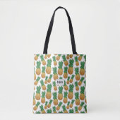 Sacs monogrammes personnalisés Motif ananas (Devant)