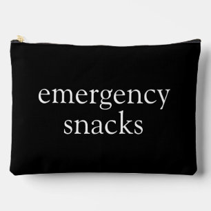 Sacs noir et blanc de snacks d'urgence