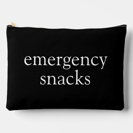 Sacs noir et blanc de snacks d'urgence (Recto)