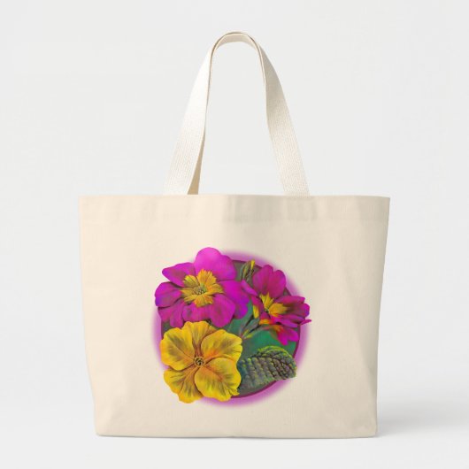 Sacs noir Primrose jaune & violet fine art (Devant)